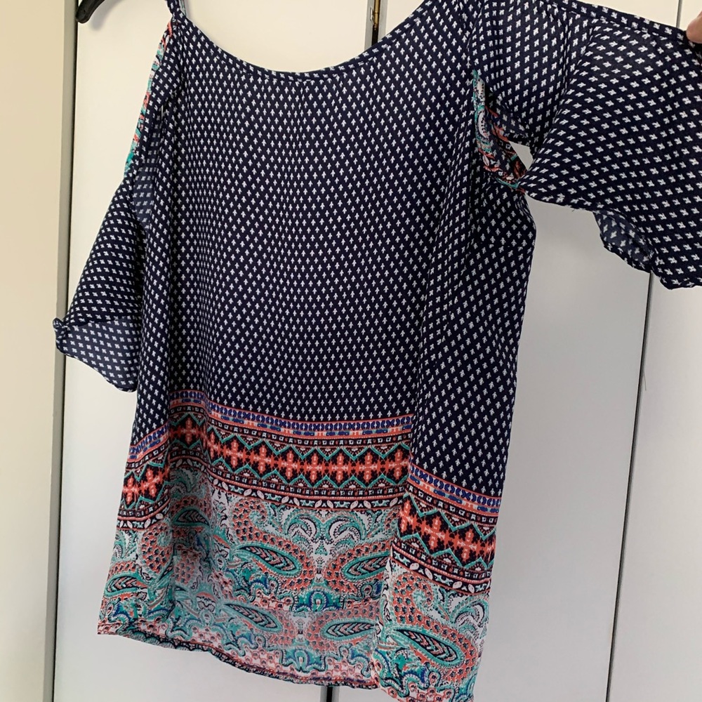 Patterned Flowy Tank - Picture 3 of 6